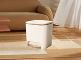 9/12 Liter Large Capacity Trash Can Square Plastic Garbage Can with Lid, Step Pedal Trash Can for V1369-AZ3-W-10039
