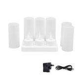 Candle Light Warm White Light LED Tea Light for Wedding Party Table Dining Room 100240VAU Plug V1294-YM0715-3115210268914
