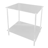 Side Table Acrylic 2 Tier Simple Lightweight Modern Bedside Table for Living Room Bedroom V1294-YM0901-3116240024911