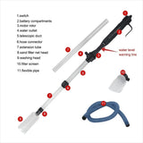 Electric Aquarium Gravel Cleaner Fish Tank Vacuum Gravel Cleaner,Water Changer with Air-Pressing V1366-AZ2-W-12308