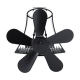 Magnetic Wall Mounted Fireplace Fan Silent Operation 5 Blade Heat Powered Wood Stove Fan Log Wood V1294-YM0706-3114230124111