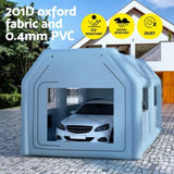 Giantz Inflatable Spray Booth 4X3M Car Paint Tent Filter System Blower SPRAY-BOOTH-4X3-BL