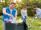 4 Pack 34 Gallons Reusable Yard Waste Bags, Leaf Lawn Collector Containers with Lid and Handles, V1259-DP01-A-923