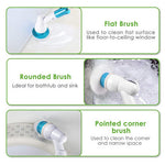 5PCS Rechargeable Spin Scrubber Electric Turbo Scrub Cleaning Brush Cordless Kit V201-FAZ0120DB8AUX5