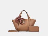 Bagco Noelle Leather Tote-Apricot V999-JF012504042-APRICOT