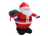 3.9ft Inflatable Santa with Gift Bag Light Polyester Easy Setup Blow Up Christmas V1294-YM0901-3115230124811