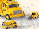 Construction Truck Toys with 6 Mini Cars for Electric Carrier Toy Set V1263-JX-7327