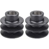 2 Pcs Poulies a Belt and Alesage 54 and of Diameter Poulie a Double Rainure Compatible with Motor V1237-MS-626-208