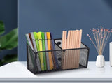 Magnetic Pen Holder, Heavy Duty 2 Slot Mesh Pencil & Marker Organizer Desk, Extra Strong Magnets V1189-LWWAL-20260401-06075