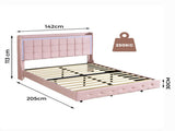 Levede Double Floating Bed Frame BF1062-D