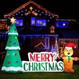 Jingle Jollys Christmas Inflatable Gingerbread Man 1.5M Height LED Decorations Illuminated XMAS-INF-GINGER-CANDY-5FT