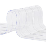Strip Curtain, 4572 cm Length x 20 cm Width x 2 mm Thickness, Clear Ribbed PVC Curtain Strip Door V952-JPVC150X81PCS0RHMV0