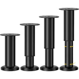 4 Pcs Legs of Furniture Reglables of 12 a Black, Bed Sofa, Chair Table, Coiffeuse Cadre of Bed V1237-MS-626-143
