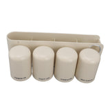 Toothbrush Holder Wall Mounted Multi Functional Toothbrush Toothpaste Dispenser for Bathroom 4 Cup V1294-YM0901-3112230055913