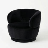Interior Ave - Luna Swivel Armchair - Black V355-IA-OCC-LUN-BLK