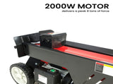Yukon 7 Tonne 2000W Electric Hydraulic Log Splitter Wood Cutter with Side Protectors LOG-ELE-07P