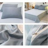 4-Piece Bedding Set Twin XL & Full Size Comforter Cover, Fitted Sheet & Pillowcases Soft Washed V1366-AZ2-W-19683