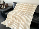Flannel Sofa Blanket Office Blanket Living Room Throw Comfortable Blanket - Gray - Size XL 200-230cm V1347-114-19922-GRY-XL200-230CM