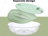 2-in-1 Decker Vegetable Dryer - Fruit Salad Drainer - Six Replaceable Blades - Salad Dryer V1188-ZXY-10452