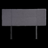 Linen Fabric Double Bed Headboard Bedhead - Grey V63-800797