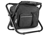 Backpack Stool Cooler Chair Heavy Duty 400 LBS Max Load Portable Lightweight Stool Backpack Folding V1370-AZ4-01230