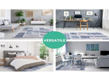 Artiss Rug 120x170cm Area Rug Large Carpet Soft Short Pile Modern Oblo FLR-2130-120X170-BG-GR