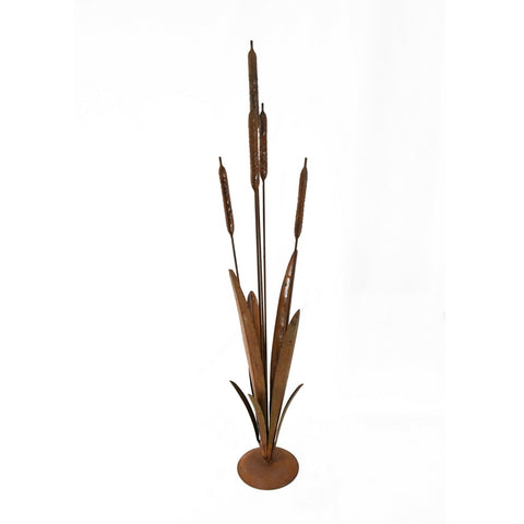 Rust Bulrush Decoration On Stand 91cm V637-27609BYL