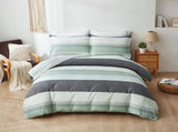 Stripe Bellagio Serenity Quilt / Doona / Duvet Cover set V745-AQ081979K3