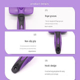 3 Pack Green 17*10cm Self-Cleaning Pet Slicker Brush with 60 Degree Curved Pins - One-Click Hair V888-ELOSUNG56205-4