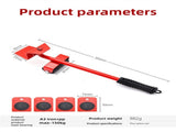 2 Pcs Red Heavy Duty Furniture Moving System, Sliding Dolly Tools for Easy Transport of Appliances, V888-ELOSUNG17625