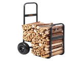 Firewood Log Cart, 113 kg Load Capacity, Outdoor and Indoor Wood Rack Storage Mover with Pneumatic V952-DCCH43XH27XWYTWGDV0