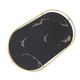 Bathroom Storage Tray Light Luxury Decorative Golden Texture Oval Bathroom Organiser Tray for Soap V1294-YM0710-3112230084612