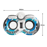 Intex River Run 2 Inflatable Floating Lake Tube - Blue Rapids 56827EU