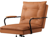 LEVEDE Ergonomic Office Chair Computer PU Brown OF1046-BR