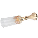 Candle Holder Ornament European Style Wrought Iron Glass Candlestick Wedding Decoration GoldL V1294-YM0901-3115200130311