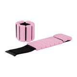 2-Piece Ankle & Wrist Weights 2kg Pair Adjustable Workout Bangles V63-952781