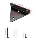 Floating shelf brackets, invisible triangular edges. V1237-ZY-203-3895