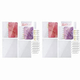 8X Large Notebook Cover Epoxy Resin Silicone Molds A4,A5,A6,A7 Bookmark Loose Leaf Binder Rings Kit V1192-AZ-W-24378