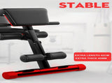 Adjustable FID Ab Abdominal Weight Press Bench Fitness Incline Sit up Gym Flat V610-GYM-DUMBEN-83129
