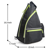 Black Pickleball Bag Backpack - Portable Paddle Bag for Pickleball, Tennis and Outdoor Sports with V888-ELOSUNG57039