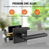 VEVOR Passage Door Handle, 5 Pack Matte Black Door Lever, Left or Right Handing Reversible Lever V952-FXTDMBS5G000F46ZDV0