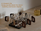 Stainless steel holder - sturdy and dries quickly - removable drip tray - suitable for coffee V1259-DP01-BO-467