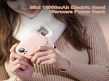 Mini 10000mAh Electric Hand Warmer P-ower B-ank 2 Adjustable Heating Levels/ Screen Display/ Auto V1294-YM0901-H37498GR