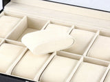 12 Soft Pillow Watch Box Jewelry Display Storage Organizer Box Case Black V1294-YM0722-JY01726-01