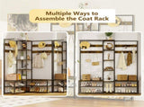 Corner Coat Stand with Shoe Bench Metal & MDF Organizer V178-67000