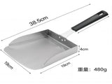 stainless steel food shovel, anti-scald BBQ shovel, wide pizza lifter, fry scoop, kitchen V1102-114-82125-SLR-1PCS
