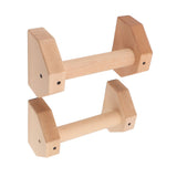2pcs Wooden Push Up Handles Anti Slip Pushup Bar Handstand Parallettes Bars for Indoor Outdoor 30cm V1294-YM0703-3117230052112