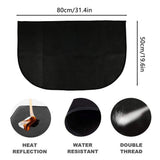 Fireproof Mat for Fireplace, Hearth & Grill Floor Protector 50X80CM V1237-ZY-203-2961