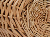 Wicker Picnic Basket with Removable Liner Empty Picnic Hamper Basket with Lid and Handle for Easter V1294-YM0901-3111250051113