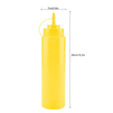 720ml 10pcs / Set Plastic Condiment Dispenser for Sauce Oil Cream Vineger V1294-YM0901-JY13531-02